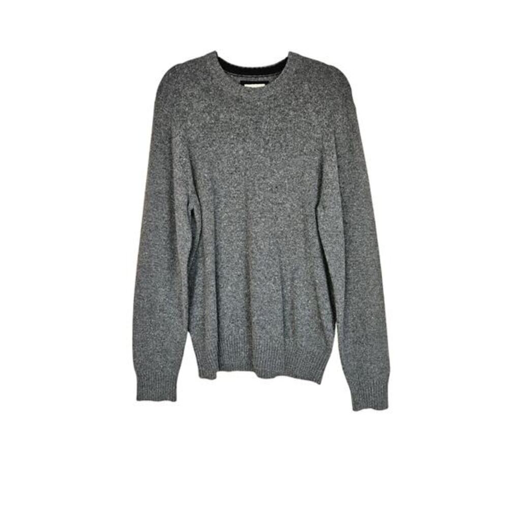 Old Navy Lambs Wool Blend Gray Long Sleeve Crewneck Knit Sweater Mens Large